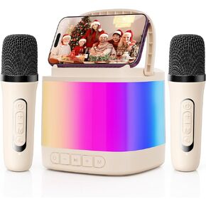 D22 Karaoke Machine (Beige-1Micropohon) in Saudi Arabia