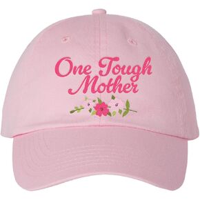 One Tough Mother - قبعة الأب المطرزة - قبعة الأب الوردية الفاتحة in Kuwait