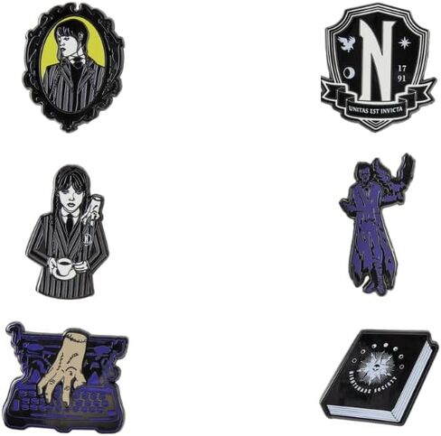 Loungefly Wednesday Addams Nevermore Mystery Box Pins [رقم تعريف شخصي واحد عشوائي] in Saudi Arabia
