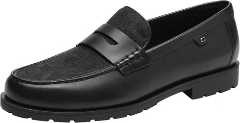 COACH Men's Reagan Penny Loafer, Black, 11 in Saudi Arabia