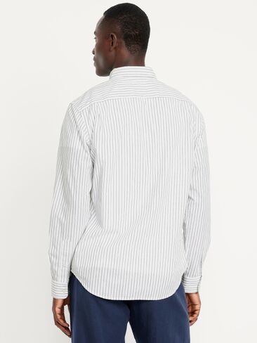 Old Navy Slim Fit Printed Everyday Shirt - OBSCURE NIGHT in Saudi Arabia