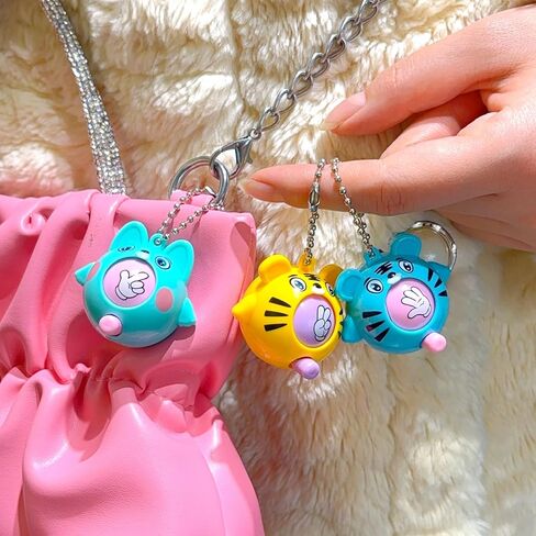 3PCS Tiger And Dog Play Chess Rock Paper Scissors Random Toy, Mini Toy Keychain with Random Rock Paper Scissors Game in Saudi Arabia