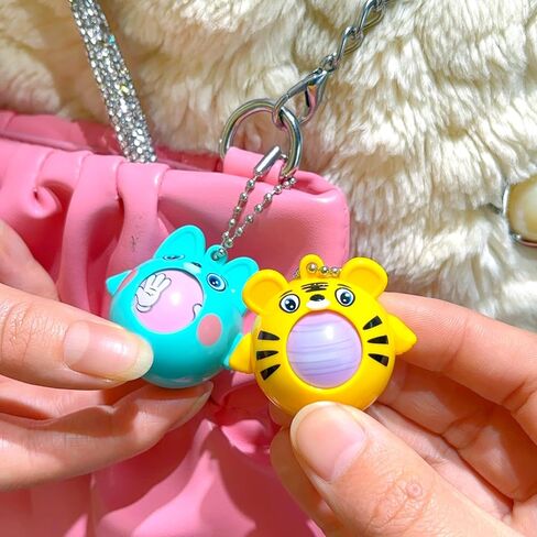 3PCS Tiger And Dog Play Chess Rock Paper Scissors Random Toy, Mini Toy Keychain with Random Rock Paper Scissors Game in Saudi Arabia