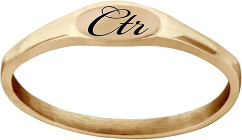 J183R Size 5-9 Pixi Stainless Steel Rose Gold Tone Ring Mormon One Moment In Time LDS CTR in Saudi Arabia