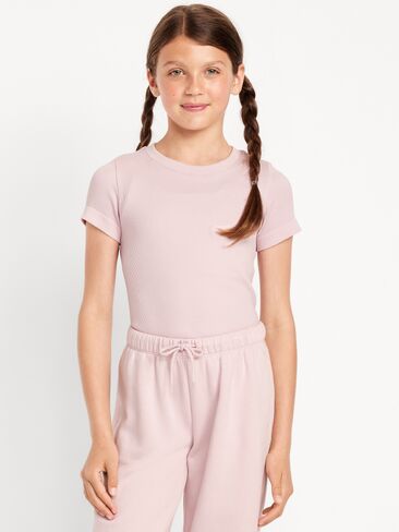 بلوزة أداء مضلعة بدون خياطة مناسبة للفتيات من Old Navy - FAIRYTALE ROSE in Kuwait