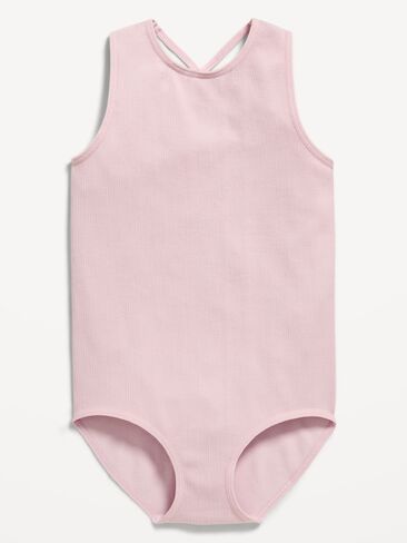 Old Navy Seamless Fitted Sleeveless Leotard for Girls - FAIRYTALE ROSE in Kuwait