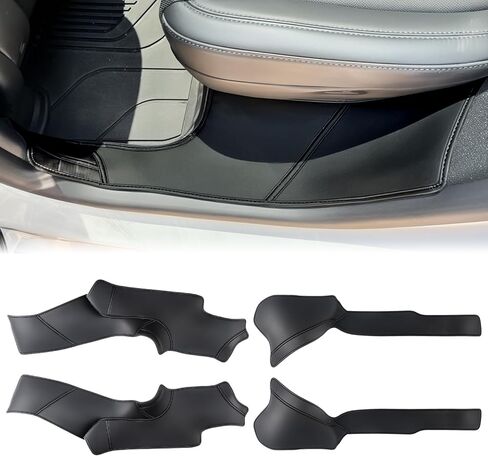 حامي عتبة الباب متوافق مع نموذج تسلا Y Juniper 2025 2026 دخول الباب دخول حارس لوحة الألياف الكربون 8pcs ABS in Kuwait