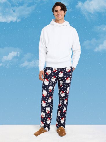 بنطال بيجامة من الفلانيل من Old Navy للرجال - جولي سانتا (يتوافق مع العائلة!) in Saudi Arabia