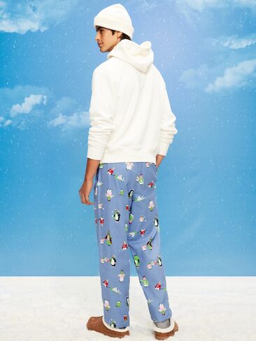 Old Navy Flannel Pajama Pants for Men - Penguins (Match The Fam!) in Saudi Arabia