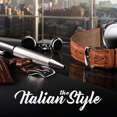Morellato Guttuso Calf Leather Watch Strap - Chrome-plated Stainless Steel Buckle - MANUFATTI Collection in Saudi Arabia