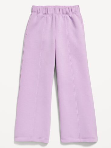 Old Navy High-Waisted Bounce Fleece Wide-Leg Sweatpants for Girls - Clary Sage in Saudi Arabia