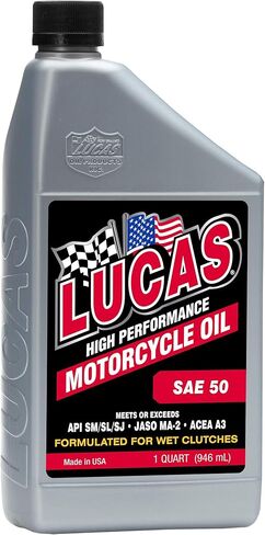 Lucas Oil 10712 SAE 50 زيت دراجة نارية - 1 ربع كوارت in Saudi Arabia