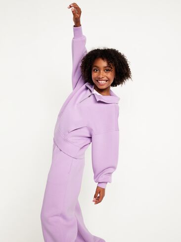 كنزة صوفية صوفية نصف سحاب من Old Navy للبنات - كلاري سيج in Kuwait