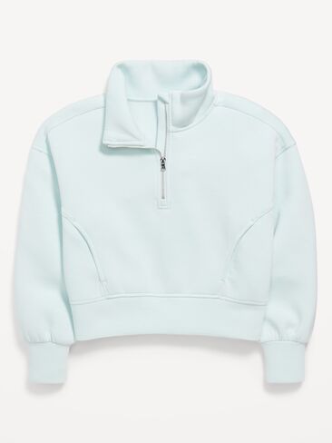 سترة صوفية صوفية نصف سحاب للفتيات من Old Navy - SEAFOAM in Kuwait