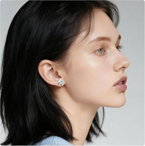 Uqnwbdq 10G-00G Astm F136 Titanium Gauges Tunnels for Ear Screw Fit Back Square CZ Ear Gauges Tunnels Plug Earrings Expander Stretcher Piercing Jewelry for Women Men Silver Gold 1 Pairs in Saudi Arabia