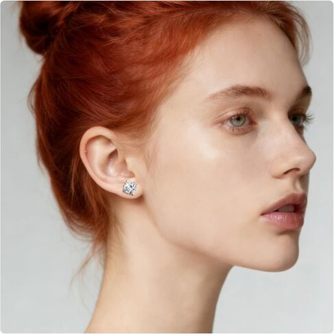 Uqnwbdq 10G-00G Astm F136 Titanium Gauges Tunnels for Ear Screw Fit Back Square CZ Ear Gauges Tunnels Plug Earrings Expander Stretcher Piercing Jewelry for Women Men Silver Gold 1 Pairs in Saudi Arabia