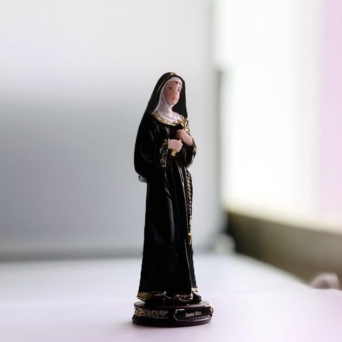ValuueMax Saint Rita of Cascia Resin Statue - 8" Catholic Figurine | Estatua Santa Rita de Cascia, Figura Catolica - Resina in Saudi Arabia