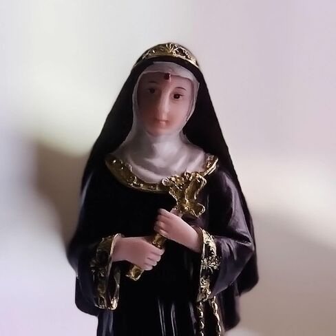 ValuueMax Saint Rita of Cascia Resin Statue - 8" Catholic Figurine | Estatua Santa Rita de Cascia, Figura Catolica - Resina in Saudi Arabia