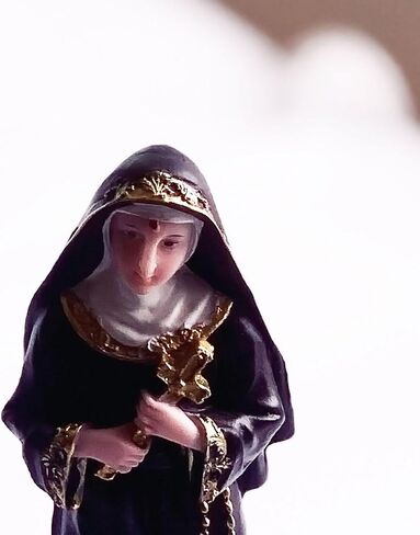 ValuueMax Saint Rita of Cascia Resin Statue - 8" Catholic Figurine | Estatua Santa Rita de Cascia, Figura Catolica - Resina in Saudi Arabia