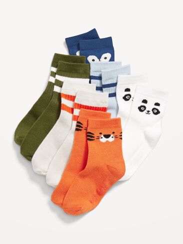 Old Navy Crew Socks 6-Pack for Toddler & Baby - Animals in Saudi Arabia