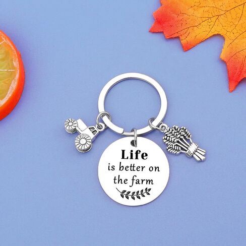 Funny Farmer Gifts for Men Women Rancher Gift Farmer Birthday Present Keychain Farm Tractor Gift Peasantry Theme Present Farm Lover Presents in Saudi Arabia