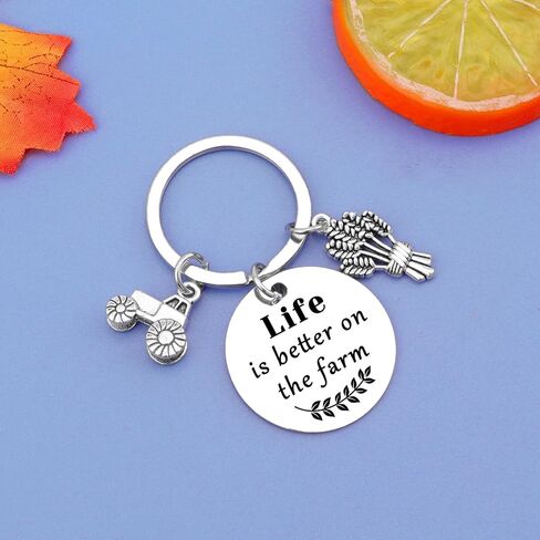 Funny Farmer Gifts for Men Women Rancher Gift Farmer Birthday Present Keychain Farm Tractor Gift Peasantry Theme Present Farm Lover Presents in Saudi Arabia