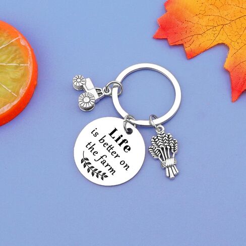Funny Farmer Gifts for Men Women Rancher Gift Farmer Birthday Present Keychain Farm Tractor Gift Peasantry Theme Present Farm Lover Presents in Saudi Arabia