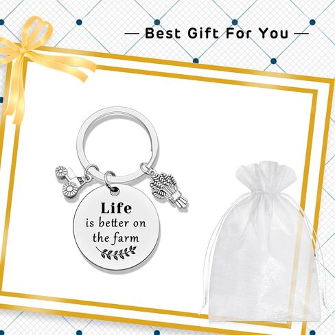 Funny Farmer Gifts for Men Women Rancher Gift Farmer Birthday Present Keychain Farm Tractor Gift Peasantry Theme Present Farm Lover Presents in Saudi Arabia