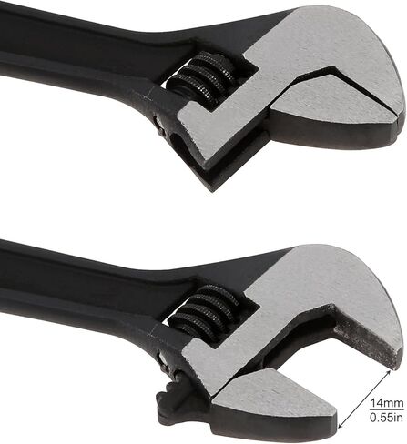 Mini Wrench Tool Keychain, Spanner Keyring Pendant, Keychain Creative Mini Adjustable Wrench Key Chain (Black) in Saudi Arabia