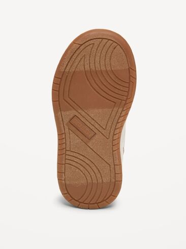 Old Navy Faux-Leather Sneakers for Toddler Boys - Neutral in Saudi Arabia