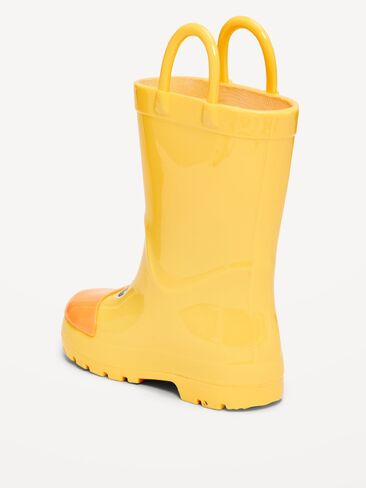 حذاء المطر Old Navy طويل القامة برسومات البطة للأولاد الصغار - بطة صفراء in Kuwait