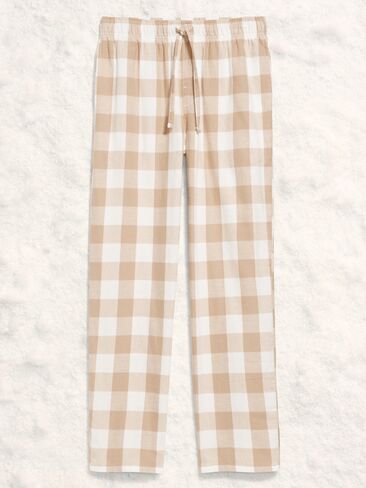 Old Navy Flannel Pajama Pants for Men - Neutral Plaid (Match The Fam!) in Saudi Arabia