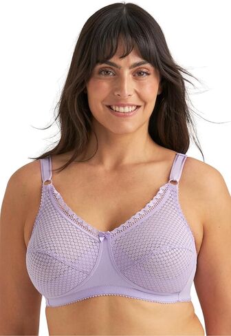 Miss Mary of Sweden Cotton Dots Womens Non-Wired Supportive Bra with Pattern in Saudi Arabia
