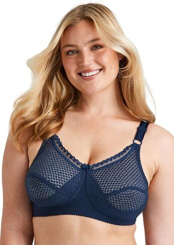 Miss Mary of Sweden Cotton Dots Womens Non-Wired Supportive Bra with Pattern in Saudi Arabia
