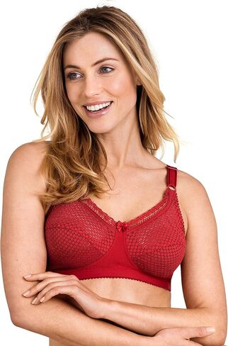 Miss Mary of Sweden Cotton Dots Womens Non-Wired Supportive Bra with Pattern in Saudi Arabia