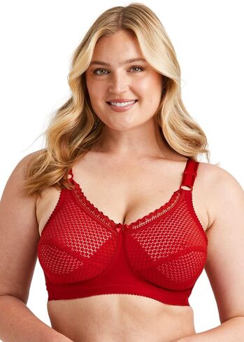 Miss Mary of Sweden Cotton Dots Womens Non-Wired Supportive Bra with Pattern in Saudi Arabia