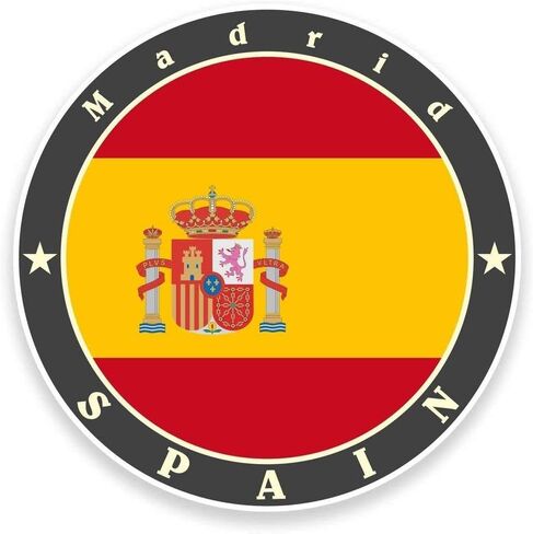 Madrid Spain Round Metal 0.75" Lapel Pin Hat Shirt Pin Tie Tack Pinback in Saudi Arabia