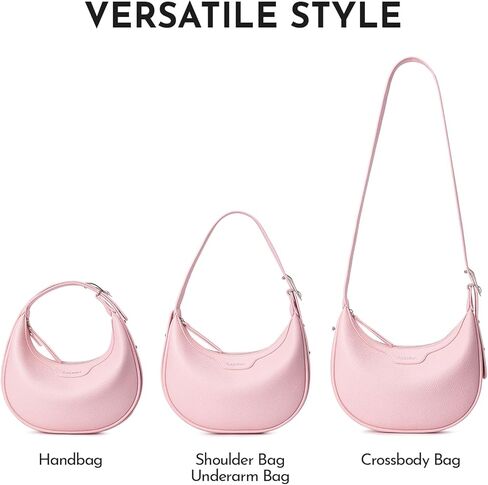 Crescent Bags Clutch Handbag For Women - Half Moon Clutch Purses Shoulder Bags Trendy Crossbody Hobo Purse with Adjustable in Kuwait