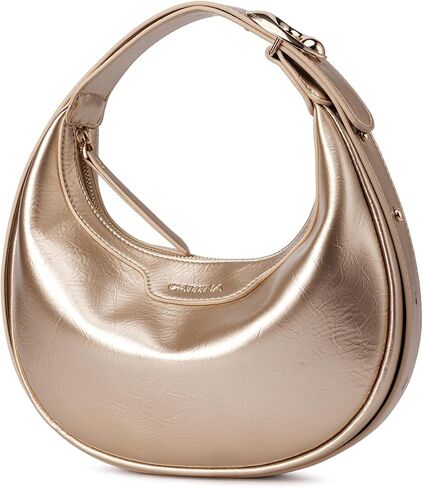 Crescent Bags Clutch Handbag For Women - Half Moon Clutch Purses Shoulder Bags Trendy Crossbody Hobo Purse with Adjustable in Kuwait