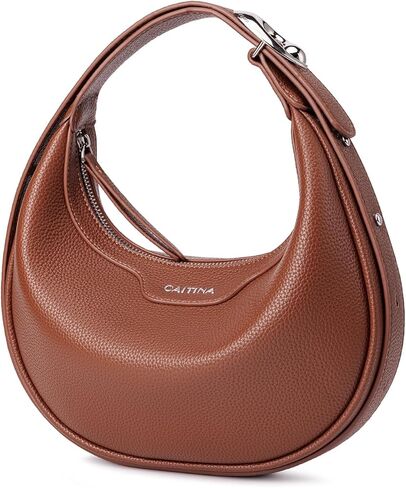 Crescent Bags Clutch Handbag For Women - Half Moon Clutch Purses Shoulder Bags Trendy Crossbody Hobo Purse with Adjustable in Kuwait