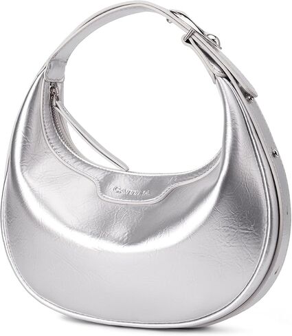 Crescent Bags Clutch Handbag For Women - Half Moon Clutch Purses Shoulder Bags Trendy Crossbody Hobo Purse with Adjustable in Kuwait