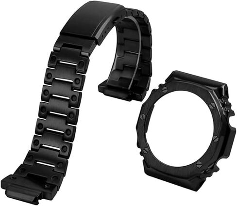 مجموعة إطار وسوار ساعة من الفولاذ المقاوم للصدأ مقاس 45 مم لـ GA2100/GA2110/GAB2100 - ملحقات بديلة لساعات كاسيو الرجالية in Kuwait