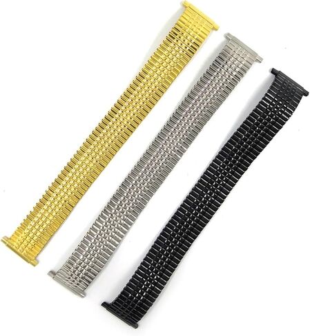 16-22mm Stainless Steel Elastic Watch Band Metal Stretch Expansion Wrist Strap For Men Women Universal Bracelet in Saudi Arabia