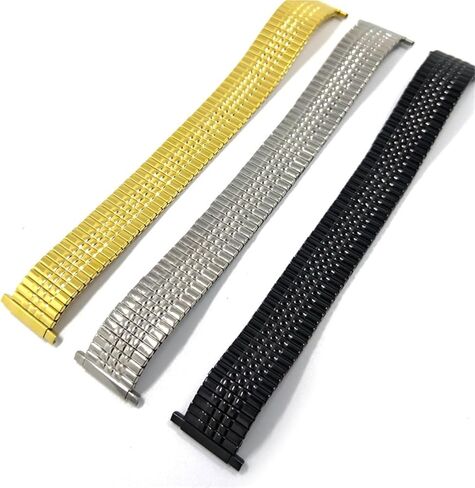 16-22mm Stainless Steel Elastic Watch Band Metal Stretch Expansion Wrist Strap For Men Women Universal Bracelet in Saudi Arabia