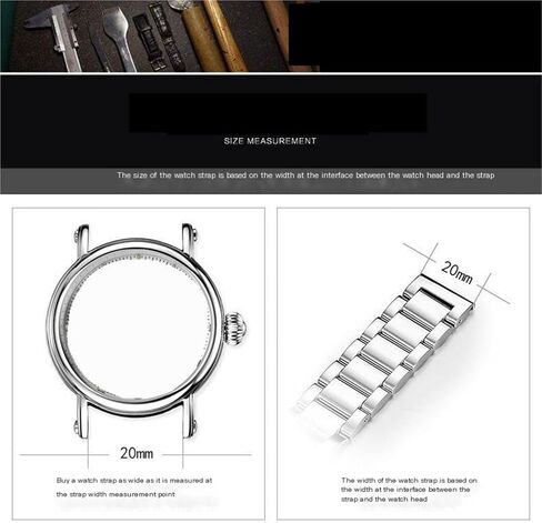 16-22mm Stainless Steel Elastic Watch Band Metal Stretch Expansion Wrist Strap For Men Women Universal Bracelet in Saudi Arabia