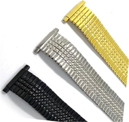 16-22mm Stainless Steel Elastic Watch Band Metal Stretch Expansion Wrist Strap For Men Women Universal Bracelet in Saudi Arabia