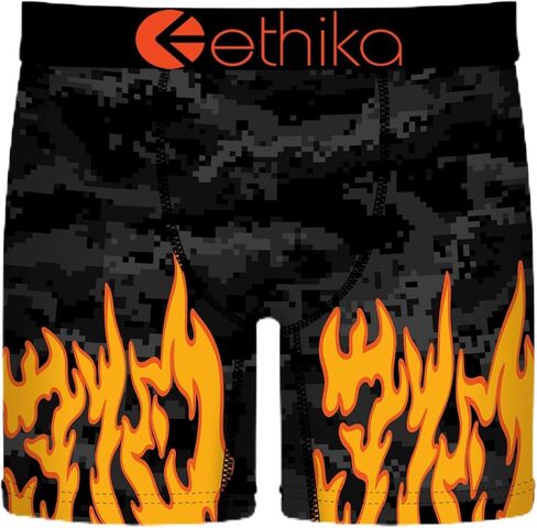 Ethika Men’s Mid Boxer Brief, 4-Way Stretch Performance Underwear - Like Bow in Kuwait