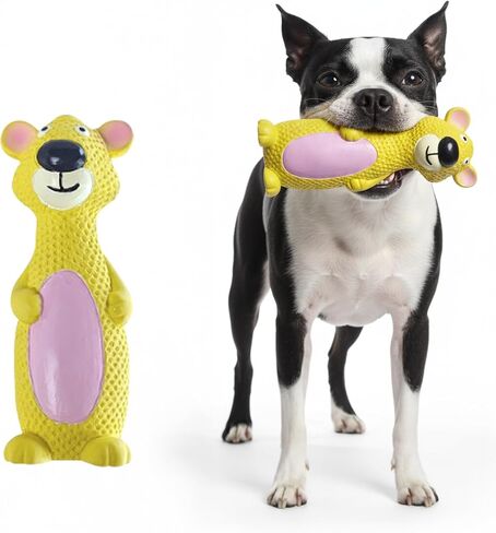 My Pet & ME - ألعاب الكلب اللاتكس الممتاز - 4.3 بوصة - ألعاب مضغ متينة للكلاب والجرى ، لعبة كلب صاخبة للمضغين النشطين ، لعبة التمساح الجرو لللعب والسفر in Kuwait