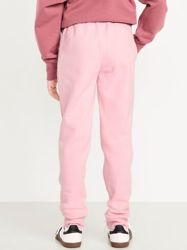 Old Navy Slim High-Waisted Dynamic Fleece Joggers for Girls - Light Pink in Saudi Arabia