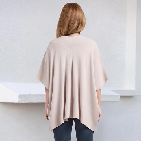 Women's Lightweight Cardigan - Soft Acrylic Blend Knit Wrap with Shawl Collar in Saudi Arabia